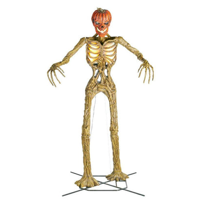 💥 Early-Bird-Halloween-Sale!🔥 Riesiges, bodenbrechendes Skelett mit LCD-Augen und Sound-Effekten als Halloween-Deko