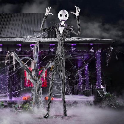 💥 Early-Bird-Halloween-Sale!🔥 Riesiges, bodenbrechendes Skelett mit LCD-Augen und Sound-Effekten als Halloween-Deko